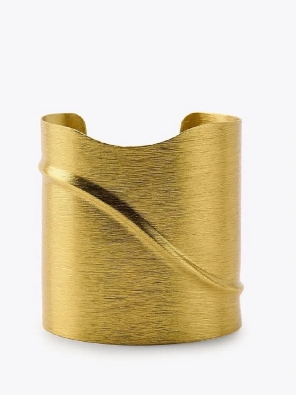 Zara Metallic Cuff in Gold Tone
